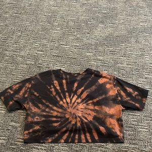 Hollister tie-dye crop T-shirt